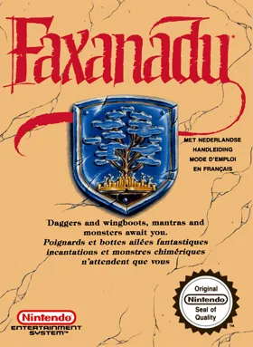 Faxanadu (Europe) box cover front